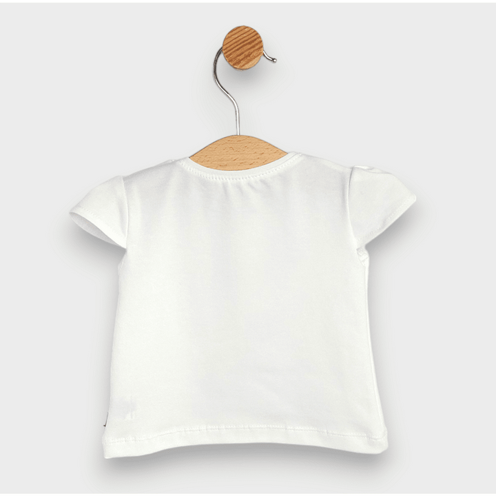 Rainy Бебешка блуза с къс ръкав With love 62-92 см. екрю