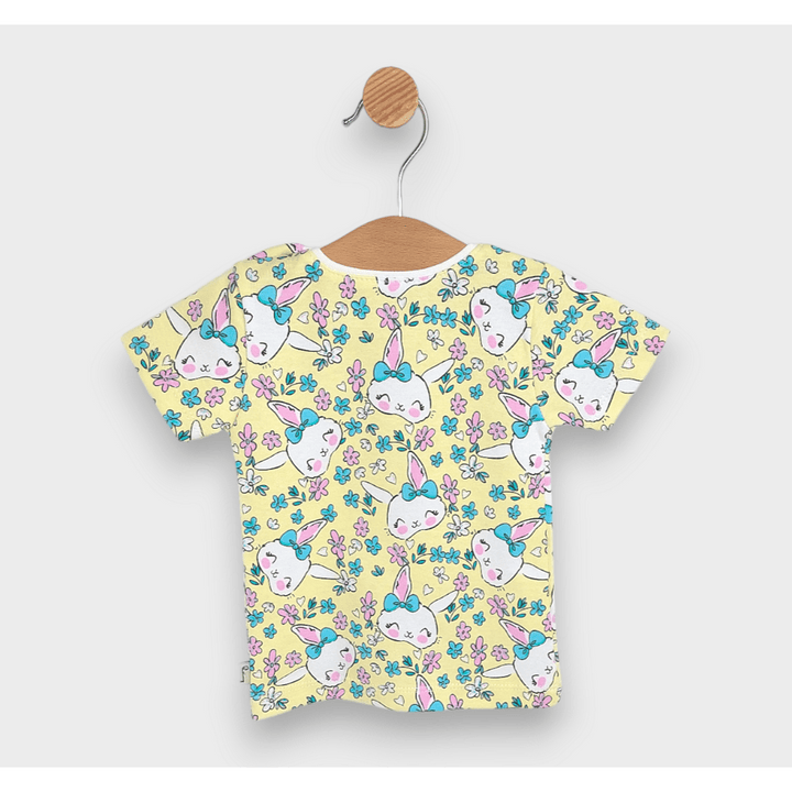 Rainy Бебешка блуза с къс ръкав Зайче с панделка 62-92 см.