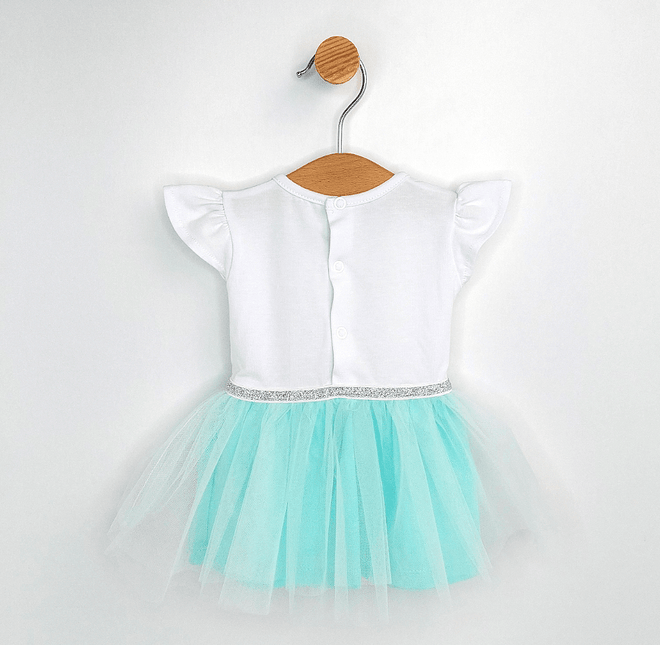 Rainy Бебешка боди-рокля с диадема 56-80 см. Cute Baby резеда