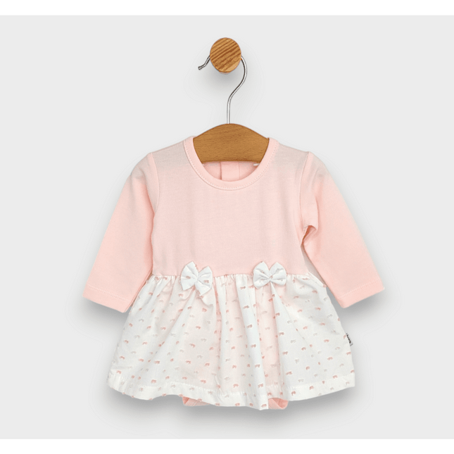 Rainy Бебешка боди-рокля с диадема 56-80 см. Панделка дълъг ръкав