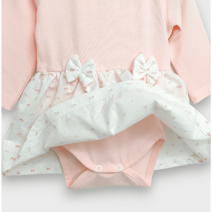 Rainy Бебешка боди-рокля с диадема 56-80 см. Панделка дълъг ръкав