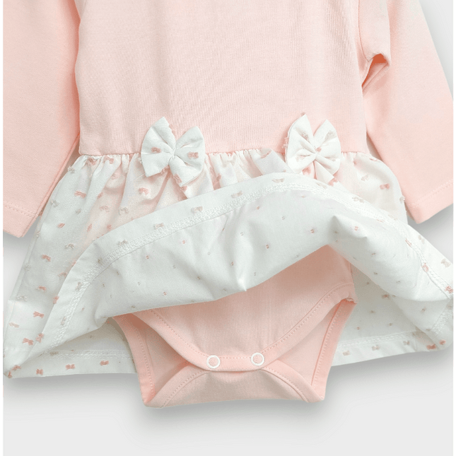 Rainy Бебешка боди-рокля с диадема 56-80 см. Панделка дълъг ръкав