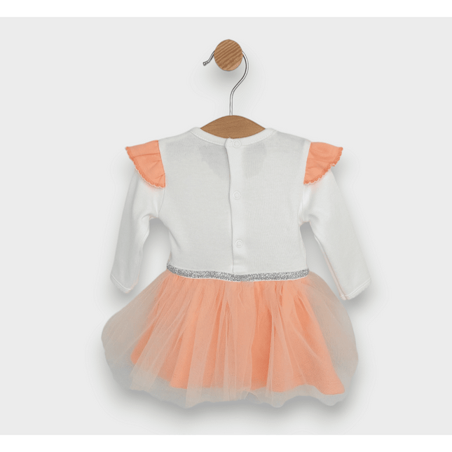 Rainy Бебешка боди-рокля с диадема 56-80 см. Цветно зайче