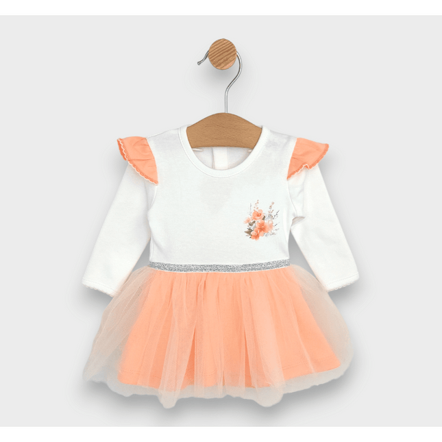 Rainy Бебешка боди-рокля с диадема 56-80 см. Цветно зайче