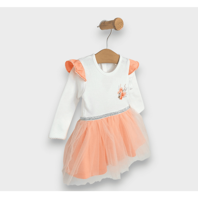 Rainy Бебешка боди-рокля с диадема 56-80 см. Цветно зайче