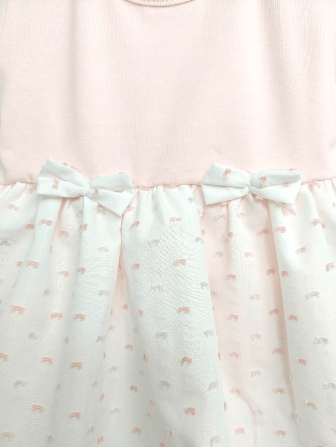 Rainy Бебешка боди-рокля с диадема 56-80 см. Панделка къс ръкав