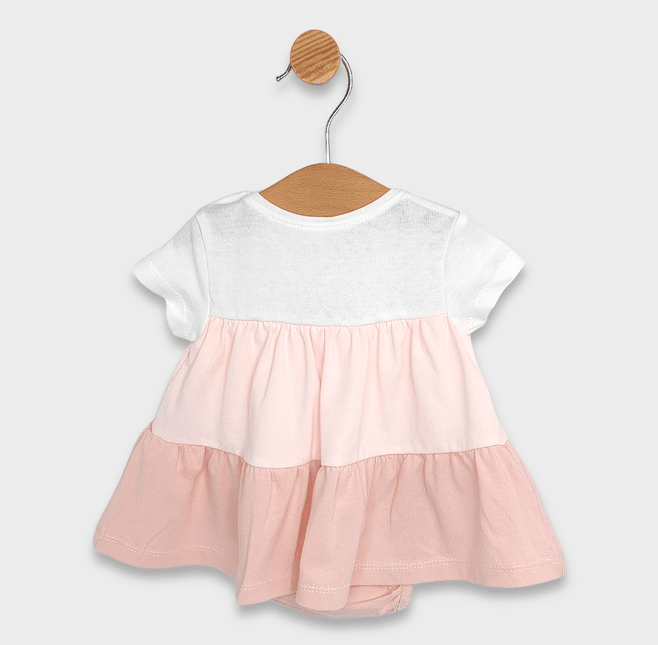 Rainy Бебешка боди-рокля с харбали 56-74 см. розова