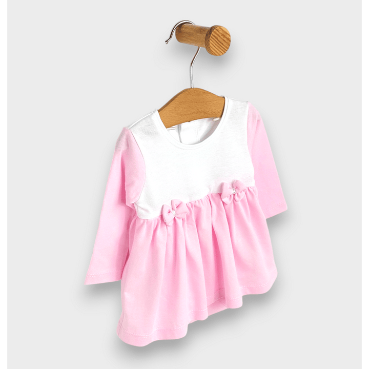 Rainy Бебешка боди-рокля с лента за глава 56-80 см. Ribbon дълъг ръкав