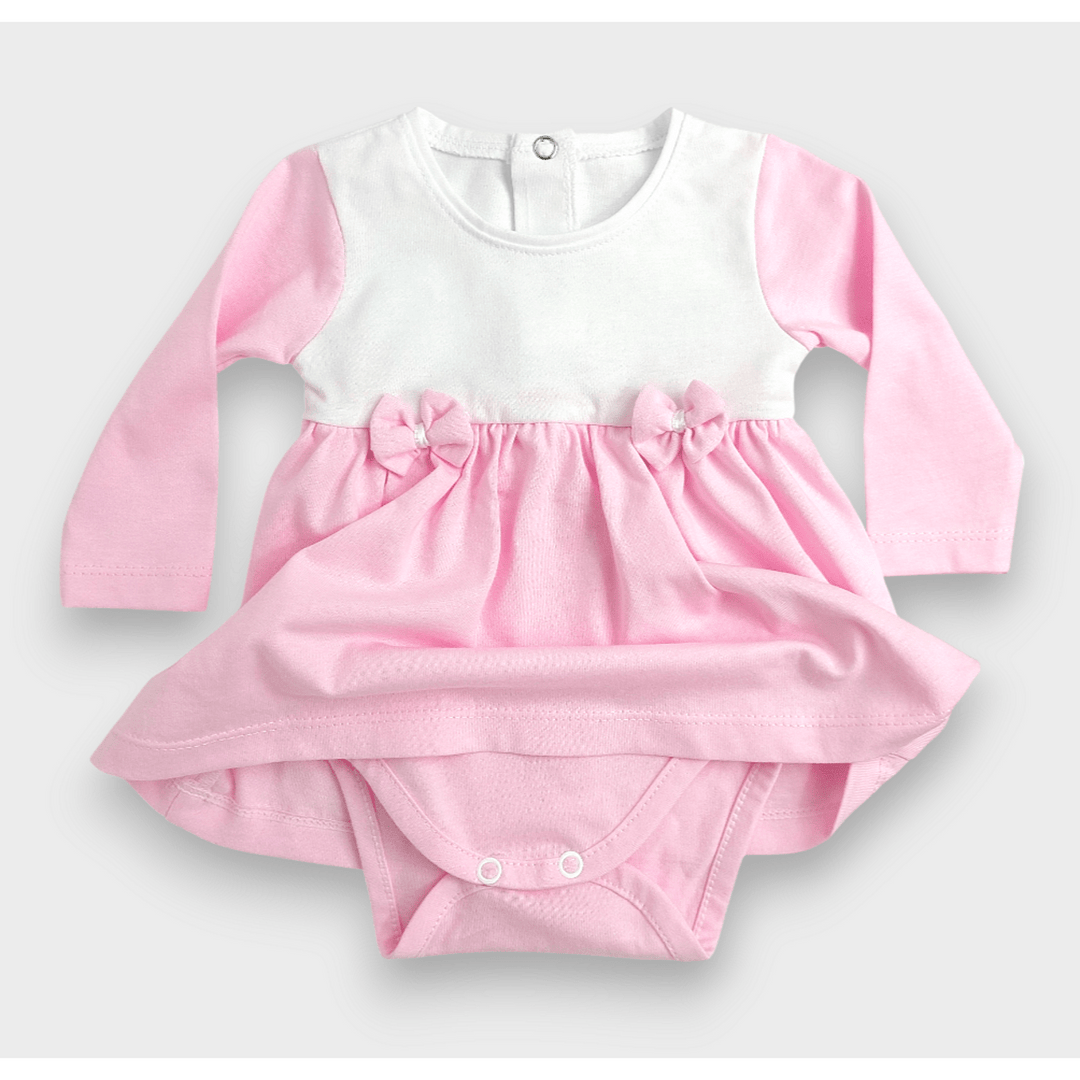 Rainy Бебешка боди-рокля с лента за глава 56-80 см. Ribbon дълъг ръкав