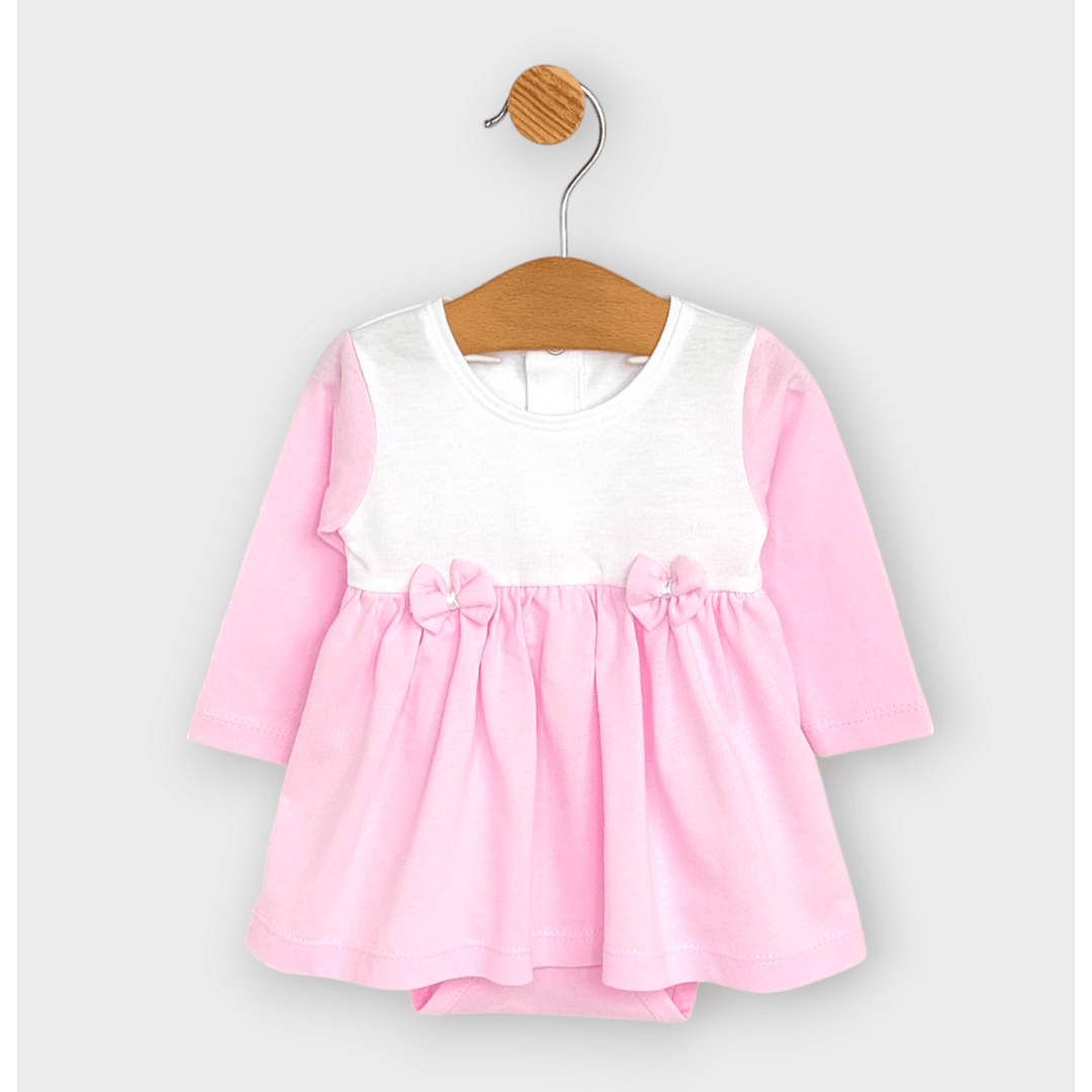 Rainy Бебешка боди-рокля с лента за глава 56-80 см. Ribbon дълъг ръкав