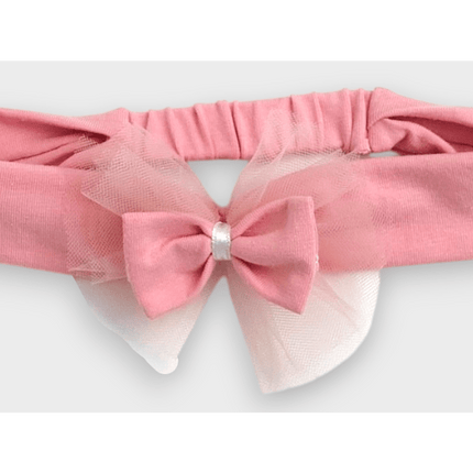 Rainy Бебешка боди-рокля с тюл и диадема 56-80 см. пудра