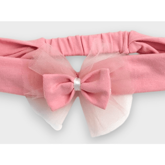 Rainy Бебешка боди-рокля с тюл и диадема 56-80 см. пудра