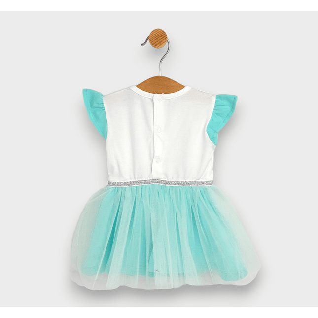 Rainy Бебешка боди-рокля с тюл и диадема 56-80 см. резеда