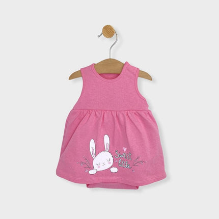 Rainy Бебешка боди-рокля Зайче 56-68 см. розов