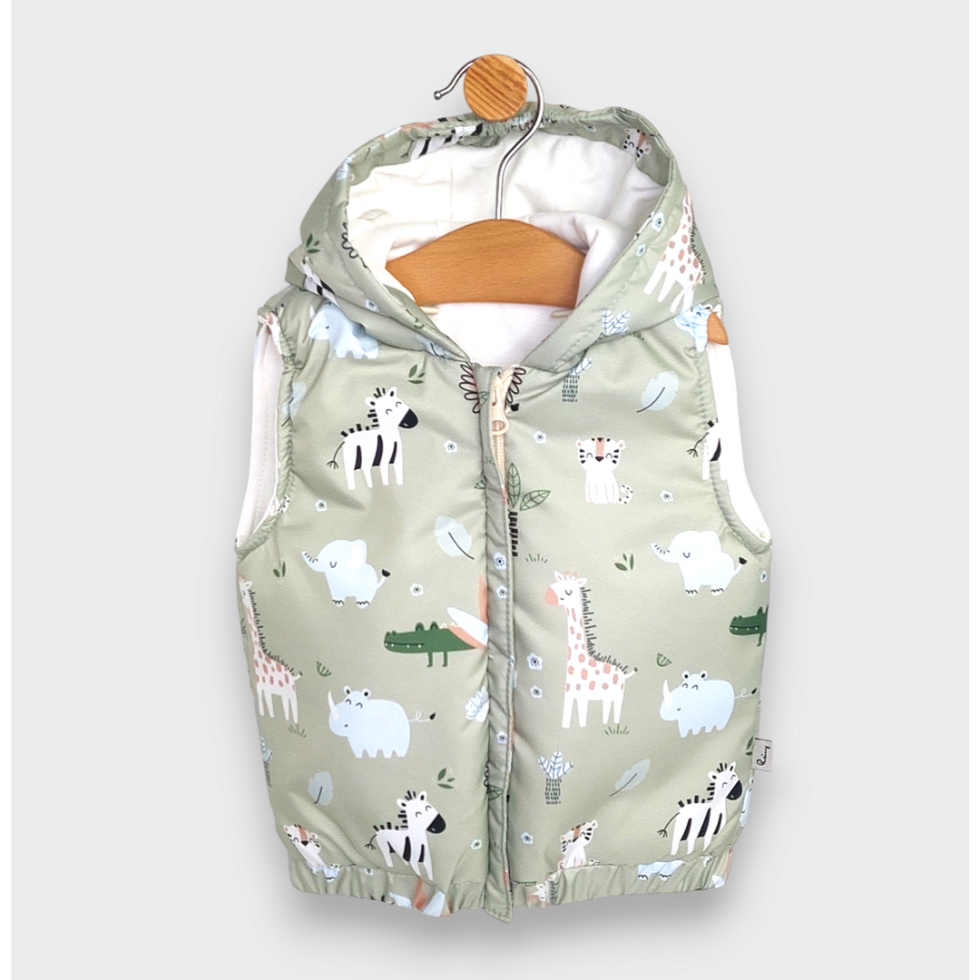 Rainy Бебешка грейка с качулка Safari 62 - 92см. зелен