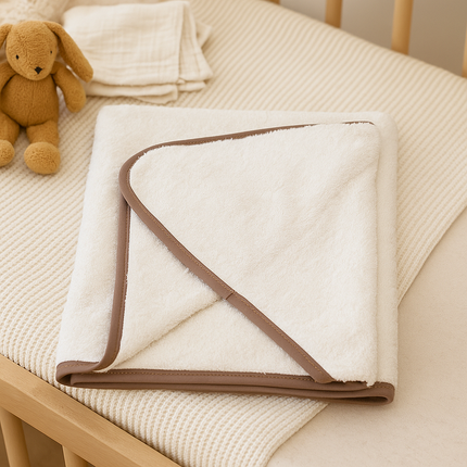 Rainy Бебешка хавлия 100х100 см. екрю