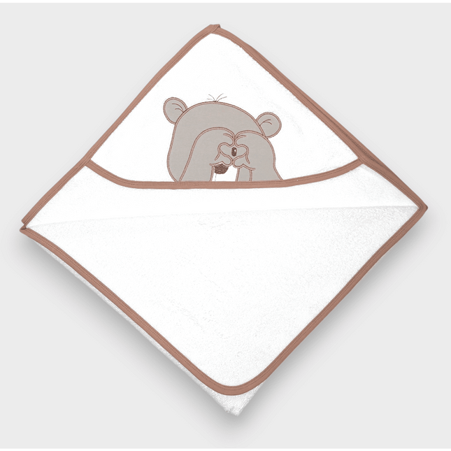 Rainy Бебешка хавлия с качулка 90х90 см. Love Bear