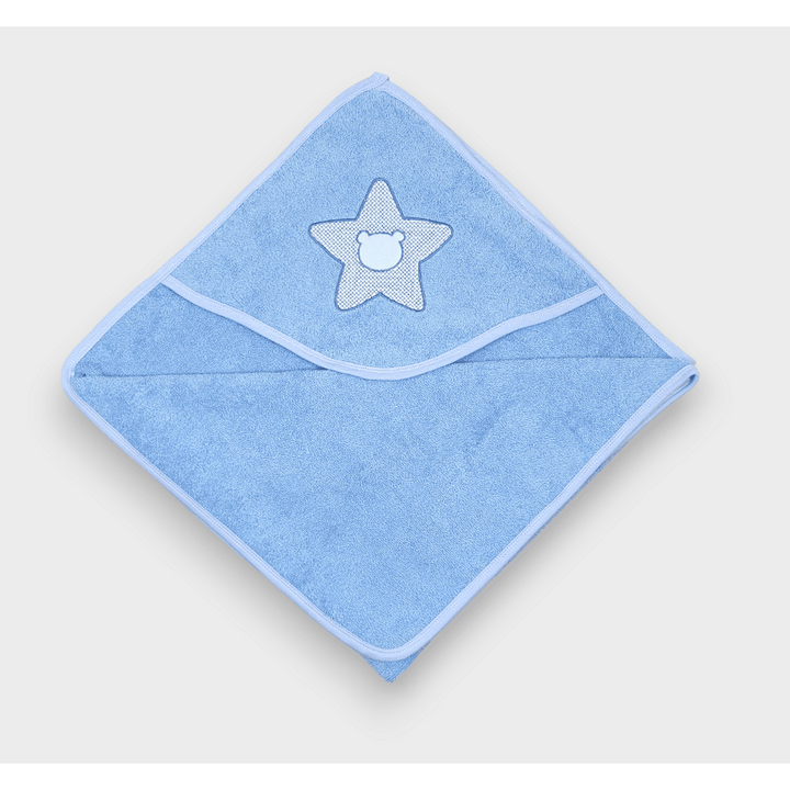 Rainy Бебешка хавлия с качулка 90х90 см. Звезда с мече