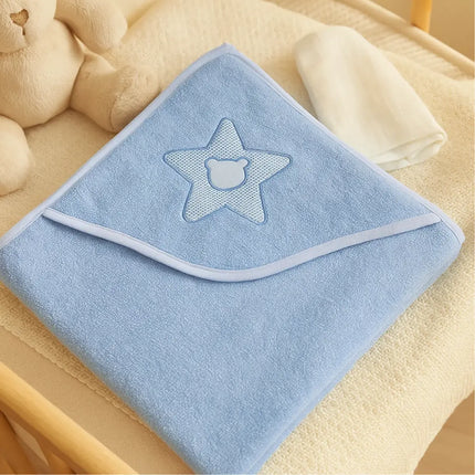 Rainy Бебешка хавлия с качулка 90х90 см. Звезда с мече