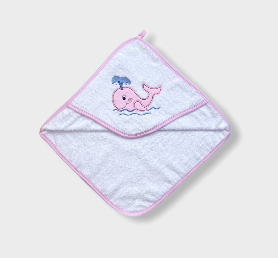 Rainy Бебешка хавлия с качулка Китче 80х80 см. за момиче