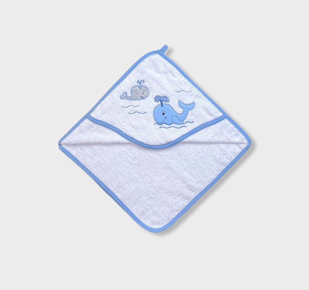 Rainy Бебешка хавлия с качулка Китчета 80х80 см. за момче