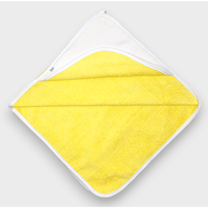 Rainy Бебешка хавлия с качулка Мече със звезда 90х90 см. жълт