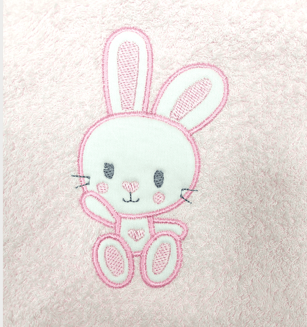 Rainy Бебешка хавлия с качулка Зайче 90х90 см.