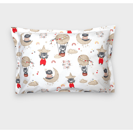 Rainy Бебешка калъфка за възглавница 40х60 см. Мече на луна бежов