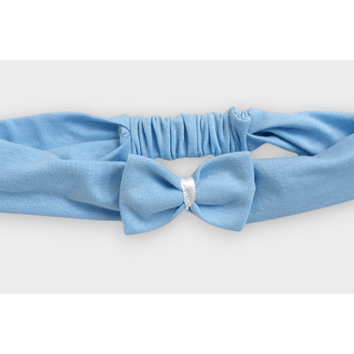 Rainy Бебешка лента за глава с панделка син