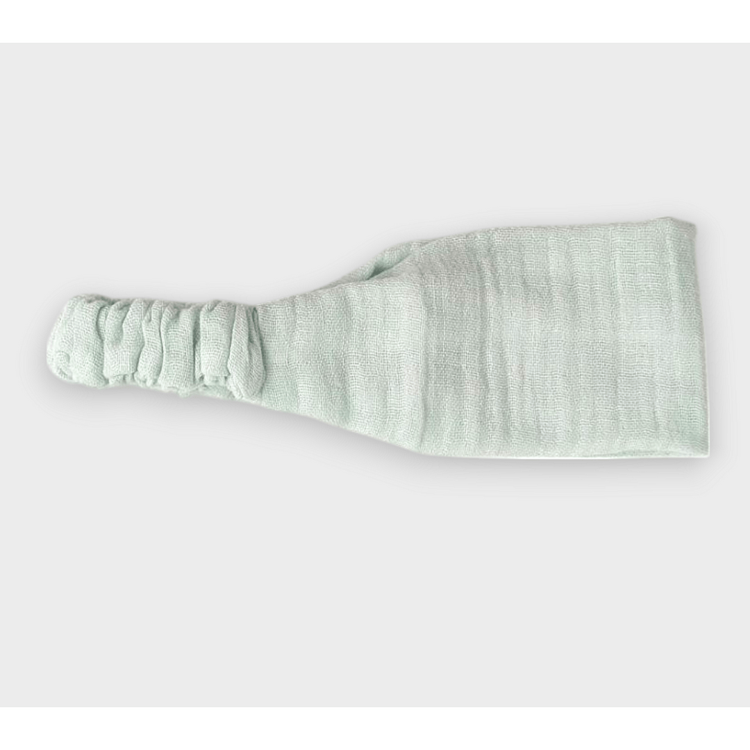 Rainy Бебешка муселинова лента за глава резеда