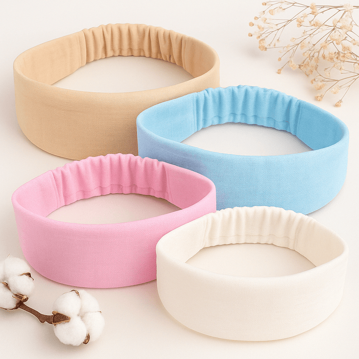 Rainy Бебешка муселинова лента за глава резеда