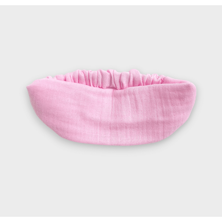 Rainy Бебешка муселинова лента за глава розов