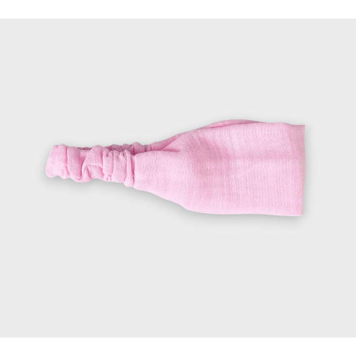 Rainy Бебешка муселинова лента за глава розов