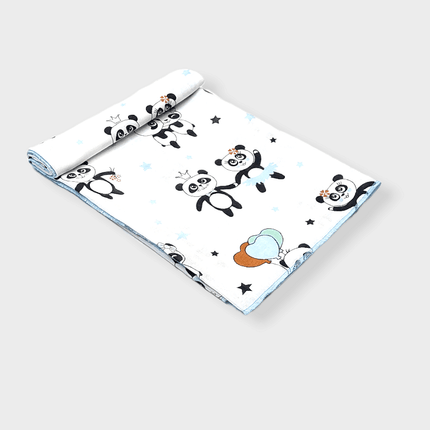 Rainy Бебешка муселинова пелена 50х110 см. Синя Панда