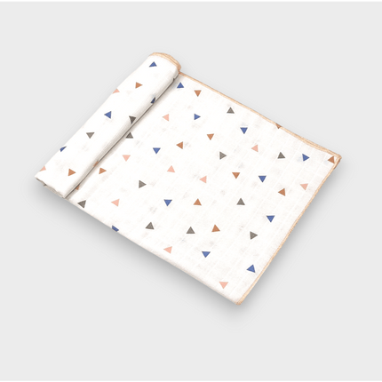 Rainy Бебешка муселинова пелена 50х110 см. Шарени триъгълници