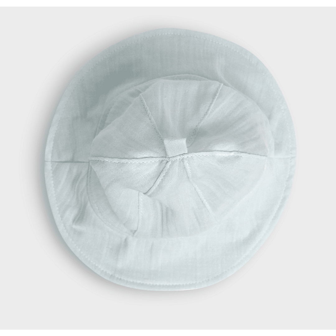 Rainy Бебешка муселинова шапка с периферия 1-12+ м. резеда