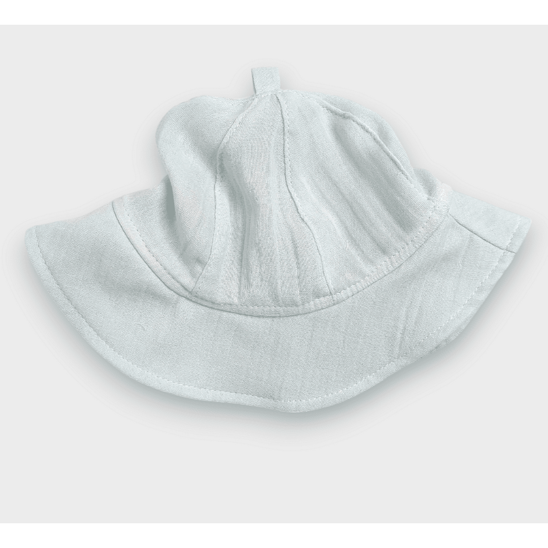 Rainy Бебешка муселинова шапка с периферия 1-12+ м. резеда