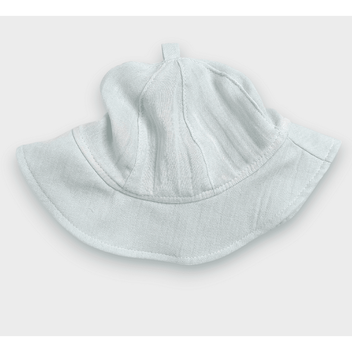 Rainy Бебешка муселинова шапка с периферия 1-12+ м. резеда