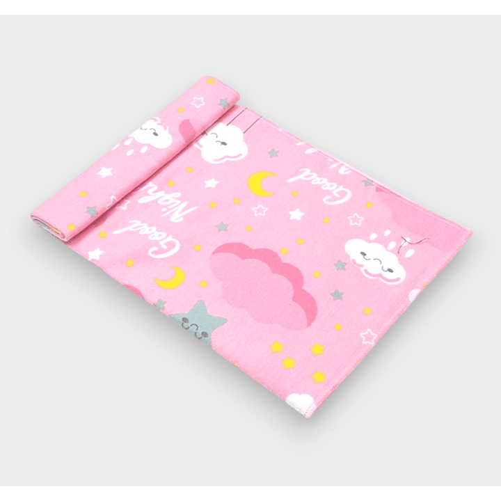 Rainy Бебешка пелена бархетна 120х120 см. Good night розов