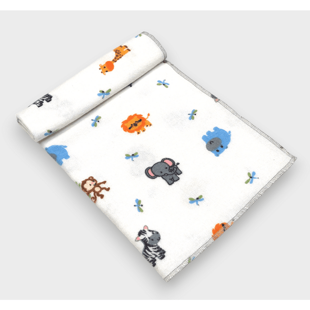 Rainy Бебешка пелена бархетна 120х120 см. Маймунка и приятели