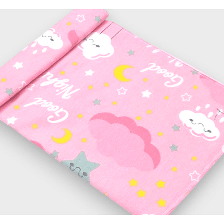 Rainy Бебешка пелена бархетна 80х35 см. Good night розов
