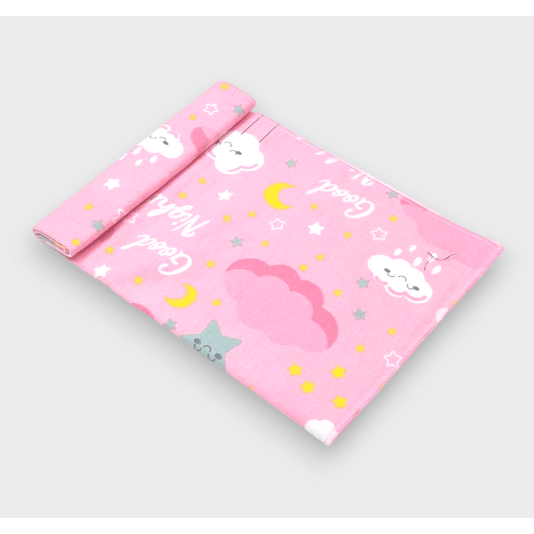 Rainy Бебешка пелена бархетна 80х35 см. Good night розов
