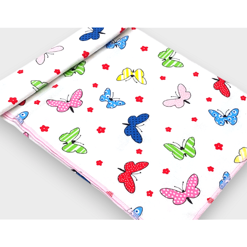 Rainy Бебешка пелена бархетна 80х35 см. Шарени пеперуди