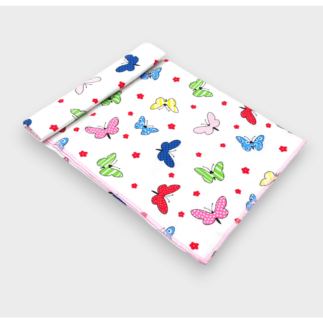 Rainy Бебешка пелена бархетна 80х35 см. Шарени пеперуди