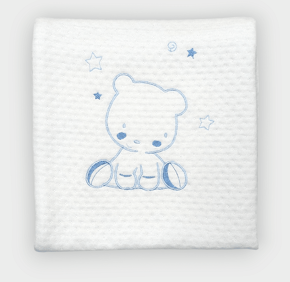 Rainy Бебешка пелена Бебчо 80х80 см. Синьо мече