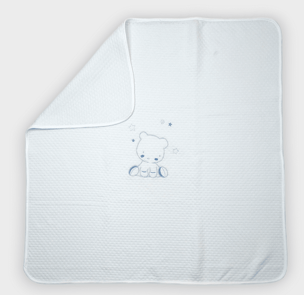 Rainy Бебешка пелена Бебчо 80х80 см. Синьо мече