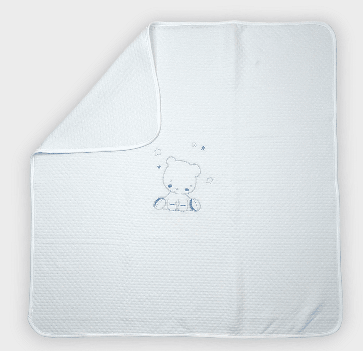 Rainy Бебешка пелена Бебчо 80х80 см. Синьо мече