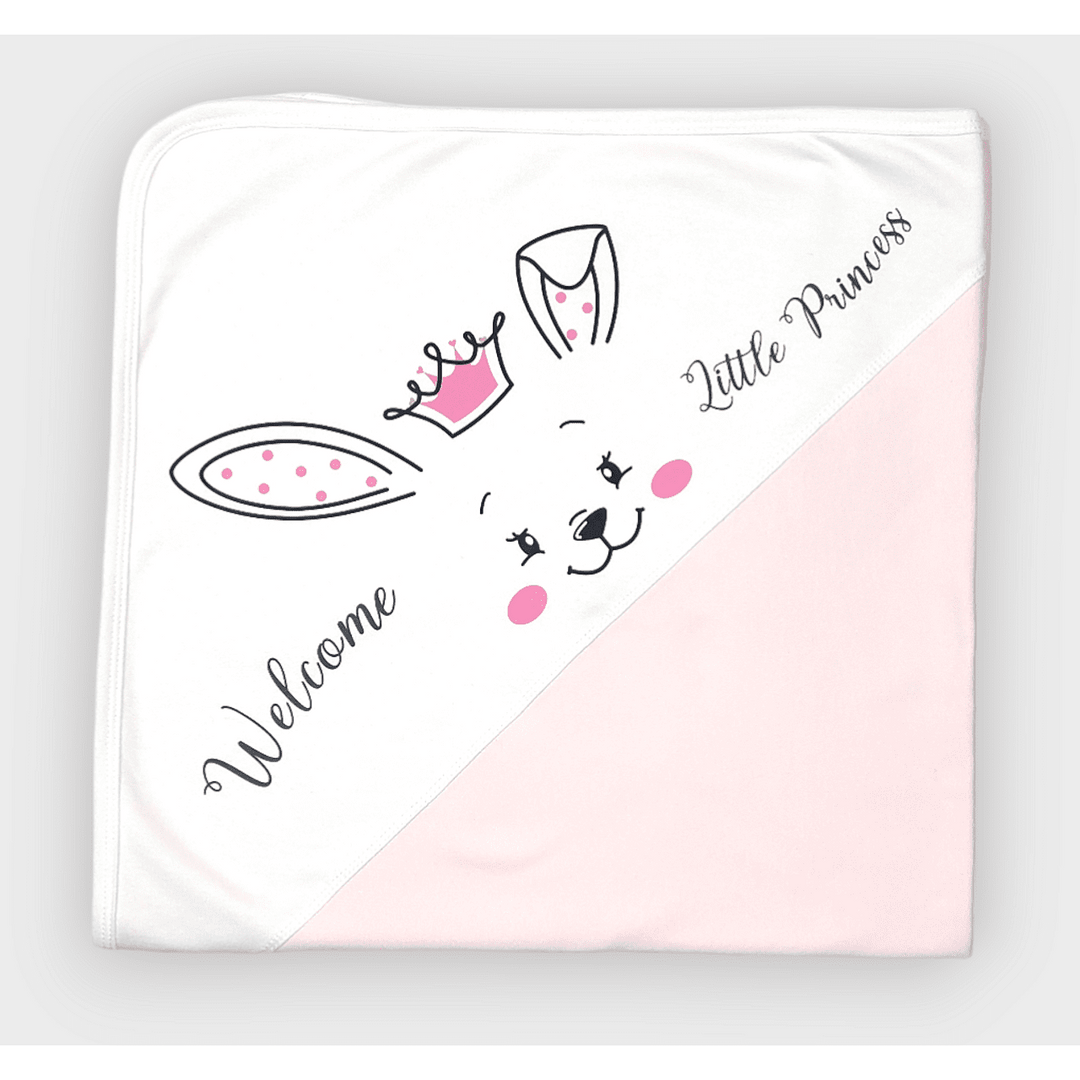 Rainy Бебешка пелена Welcome little princess 85х85 см.