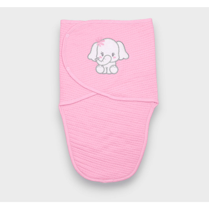 Rainy Бебешка пелена за новородено Прегърни ме Слонче розов