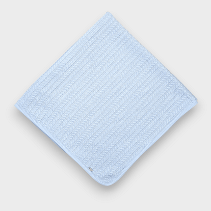 Rainy Бебешка плетена пелена 85х85 см. син